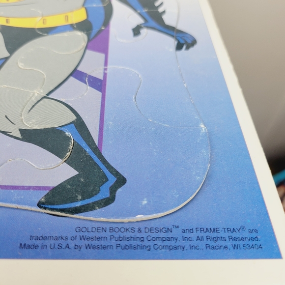 Vintage Looney Tunes and Adventures of Batman Frame-Tray Puzzles Golden Books - Picture 12 of 16